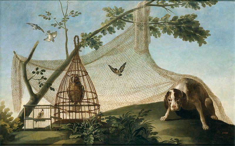 Francisco de Goya Caza con reclamo France oil painting art